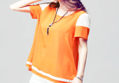 橙色短袖