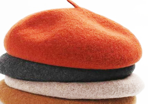 橘色贝雷帽